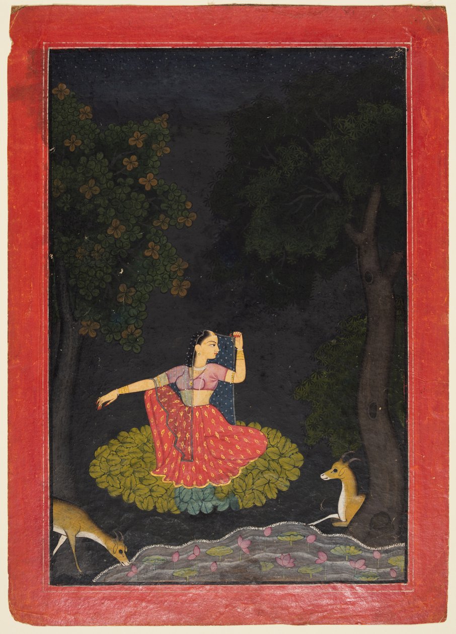 वासकसज्जा नायिका, सी। 1750। द्वारा अज्ञात