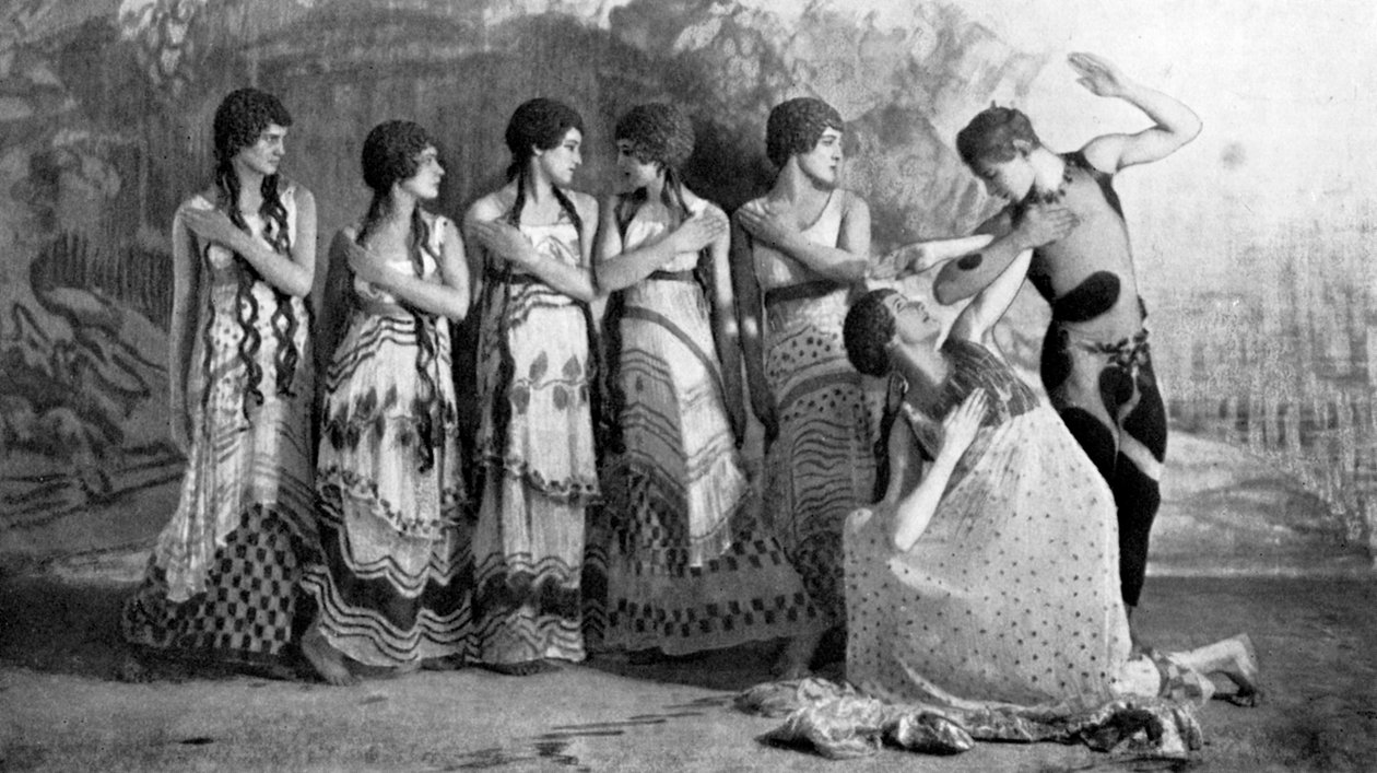 वास्लाव निजिंस्की, रूसी बैले डांसर, लाफ़्रेस-नून ऑफ़ ए फॉन, 1912 में द्वारा अज्ञात