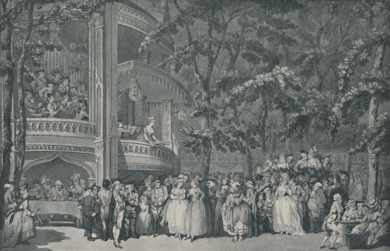 वॉक्सहॉल गार्डन, 1785, 1920 द्वारा अज्ञात