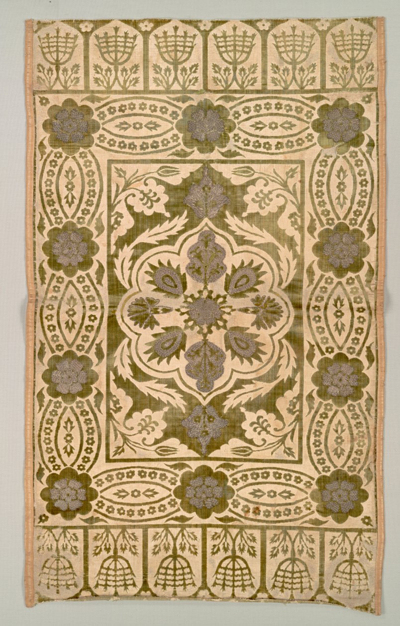 मखमली कुशन कवर, 1600s। द्वारा अज्ञात