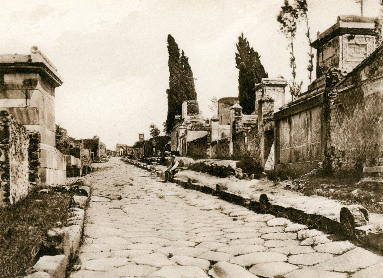 वाया डेली टॉम्ब, पोम्पेई, इटली, c1900s द्वारा अज्ञात