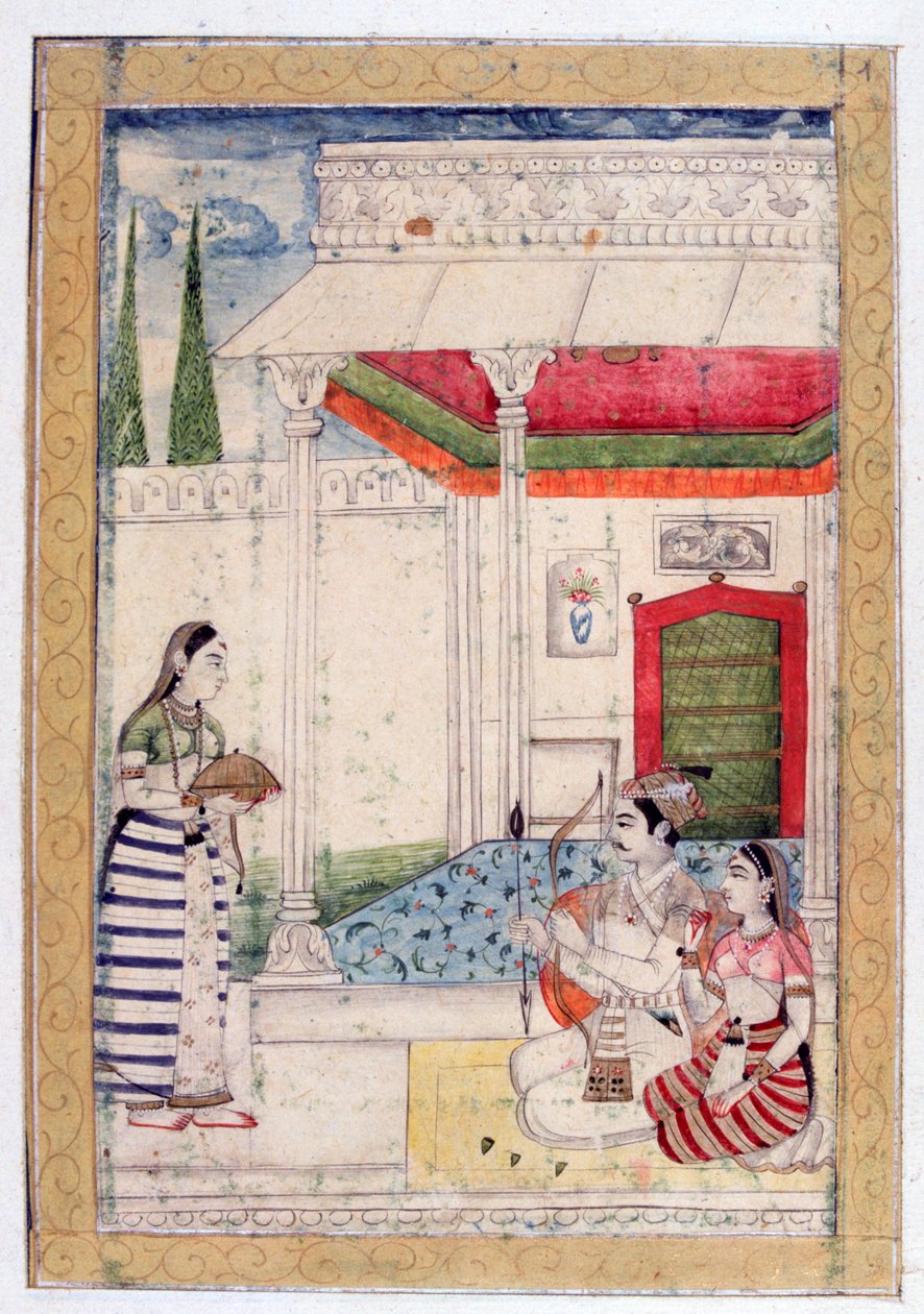 Vibhasa Ragini, Ragamala Album, School of Rajasthan, 19th century द्वारा अज्ञात
