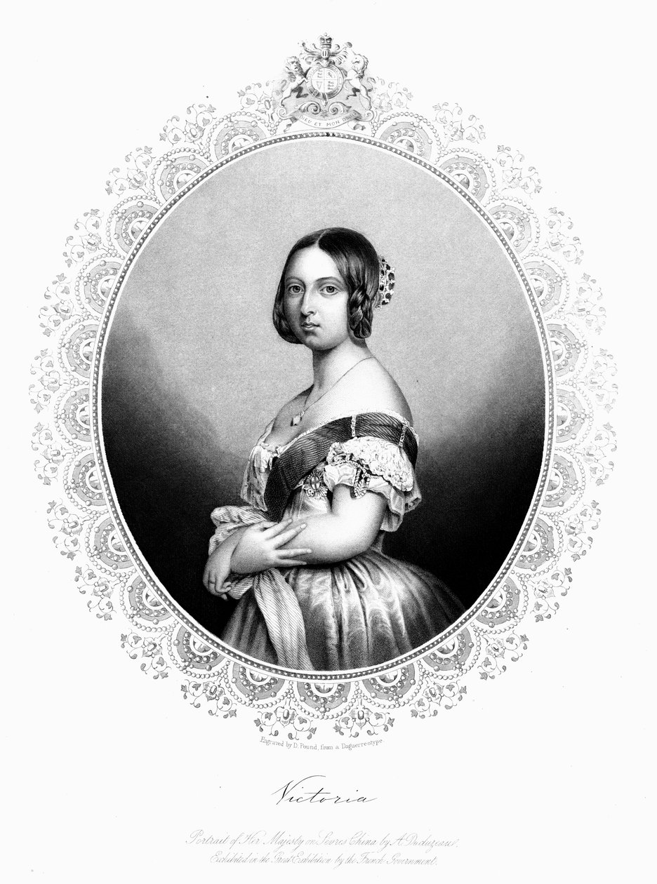 विक्टोरिया, ग्रेट ब्रिटेन और आयरलैंड की रानी, c1850 द्वारा अज्ञात