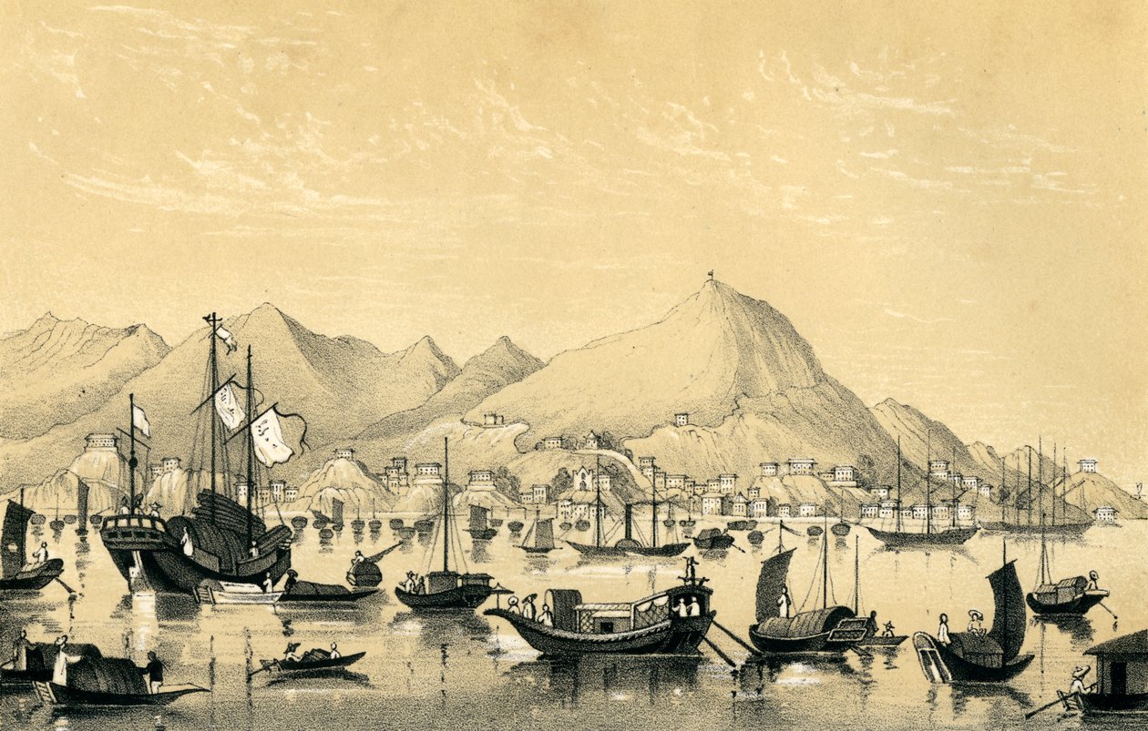 विक्टोरिया टाउन, हांगकांग द्वीप, 1847 द्वारा अज्ञात