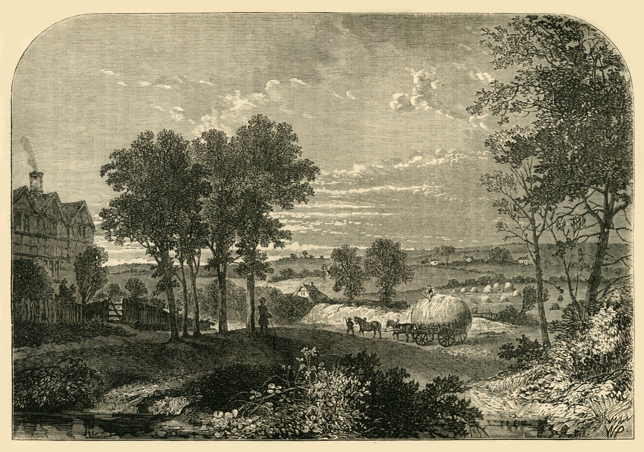 1760, c1876 में मोल किंग्स हाउस, हैम्पस्टेड से देखें। द्वारा अज्ञात