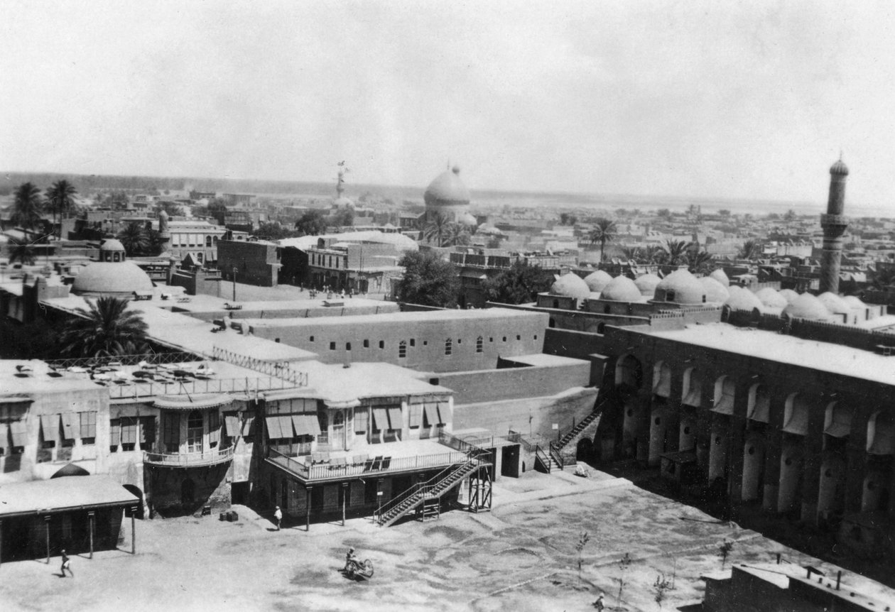 एक ब्लॉक टॉवर से बगदाद का दृश्य, 31 वां ब्रिटिश सामान्य अस्पताल, मेसोपोटामिया, WWI, 1918 द्वारा अज्ञात