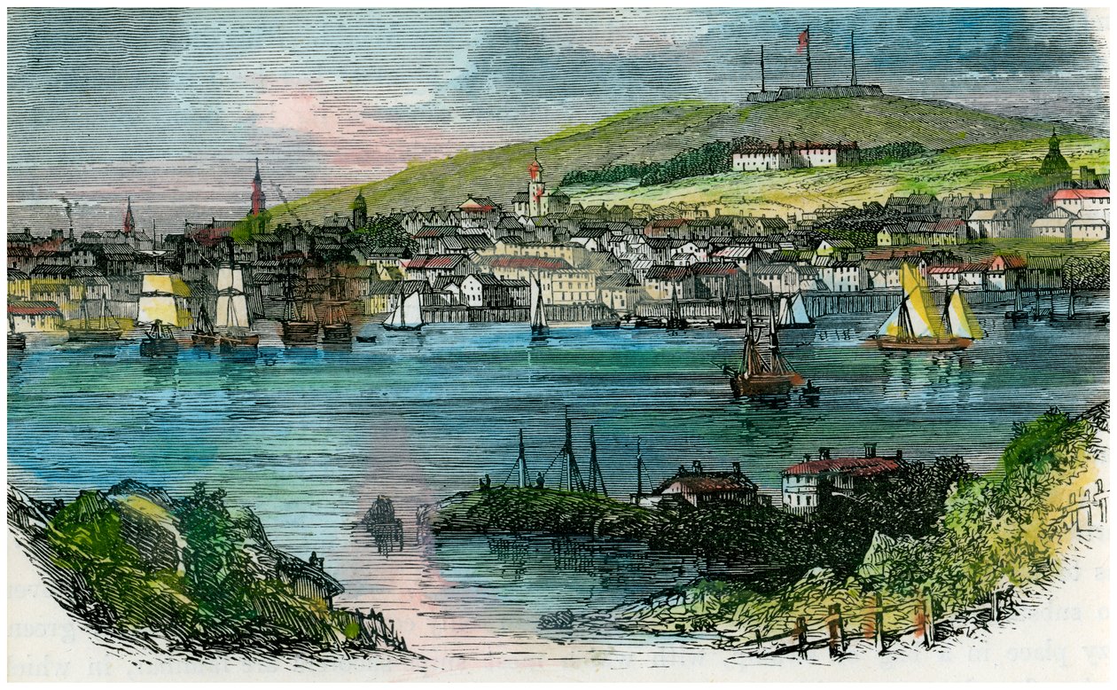 हैलिफ़ैक्स, नोवा स्कोटिया का दृश्य, c1870 द्वारा अज्ञात