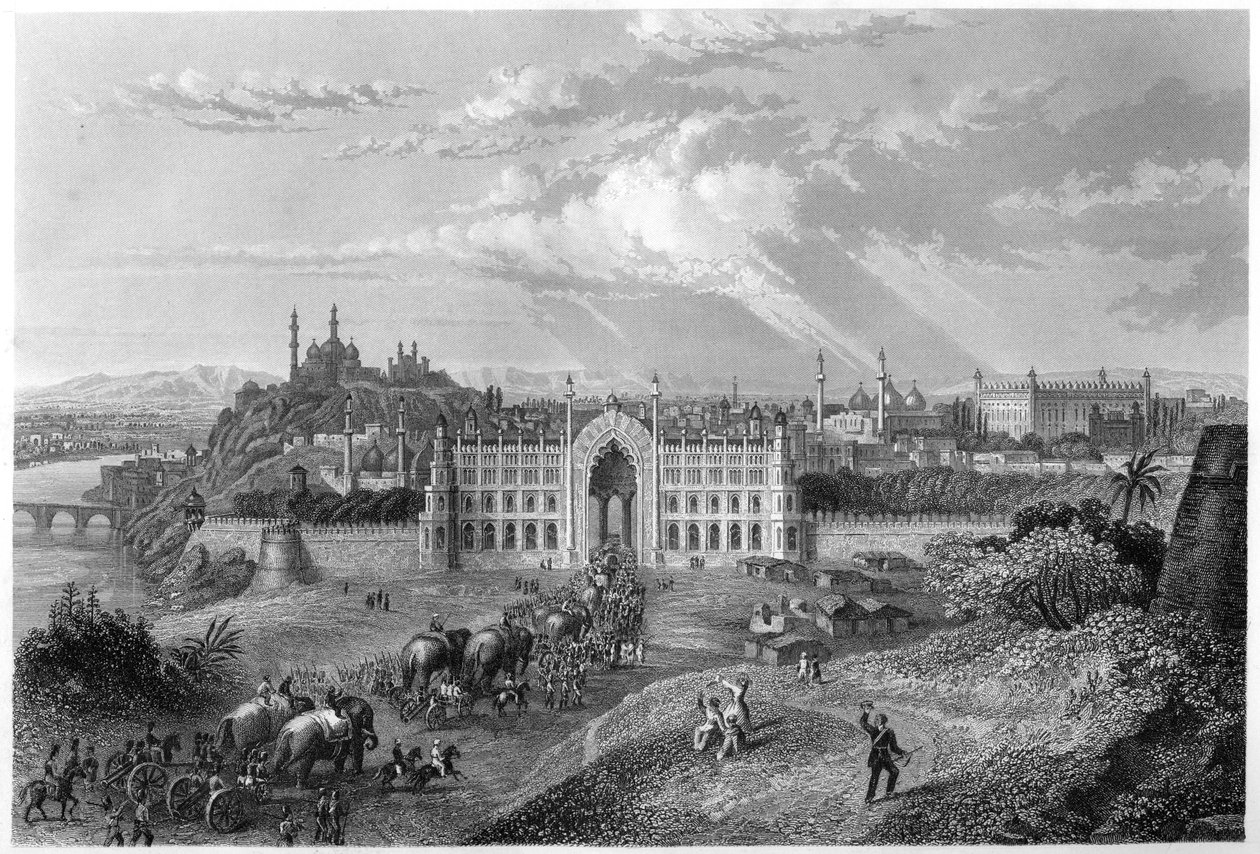 लखनऊ, भारत का दृश्य, c1860 द्वारा अज्ञात