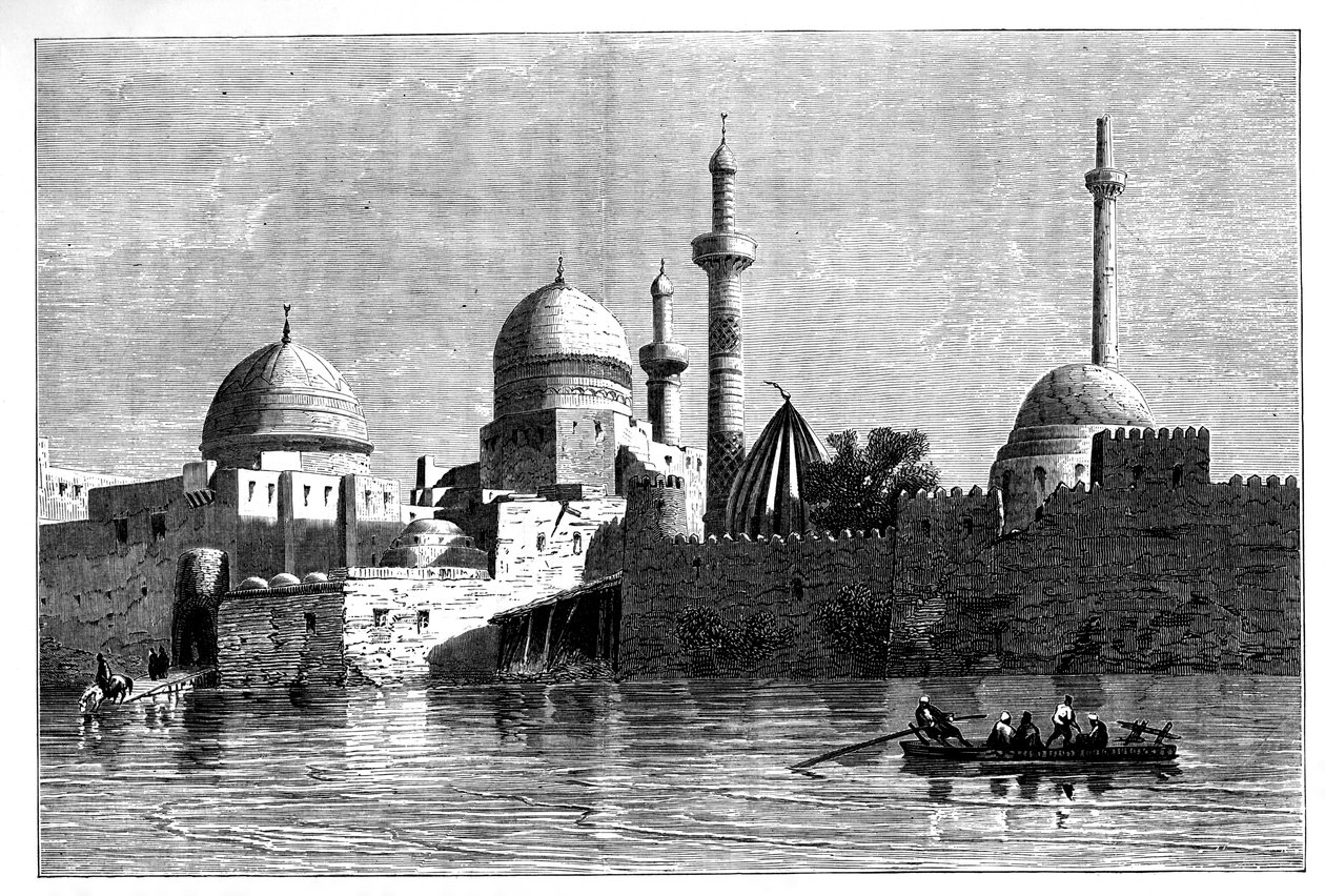 टिगरिस, इराक से मोसुल का दृश्य, c1890 द्वारा अज्ञात
