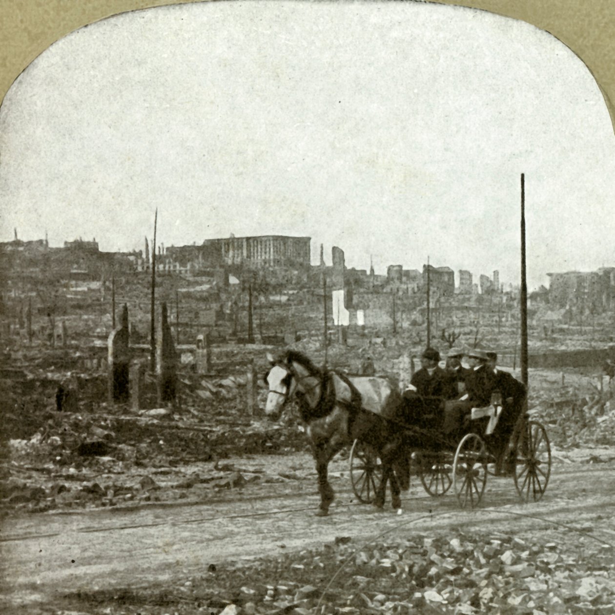 नोबेल हिल का दृश्य। करोड़पति निवास जिला, 1906। द्वारा अज्ञात