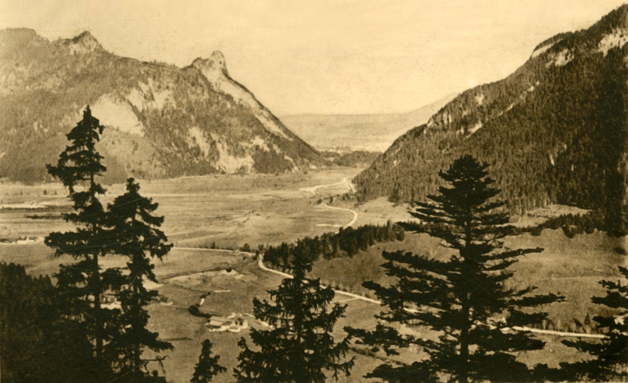ओबेरमेरगौ का दृश्य, c1922 द्वारा अज्ञात