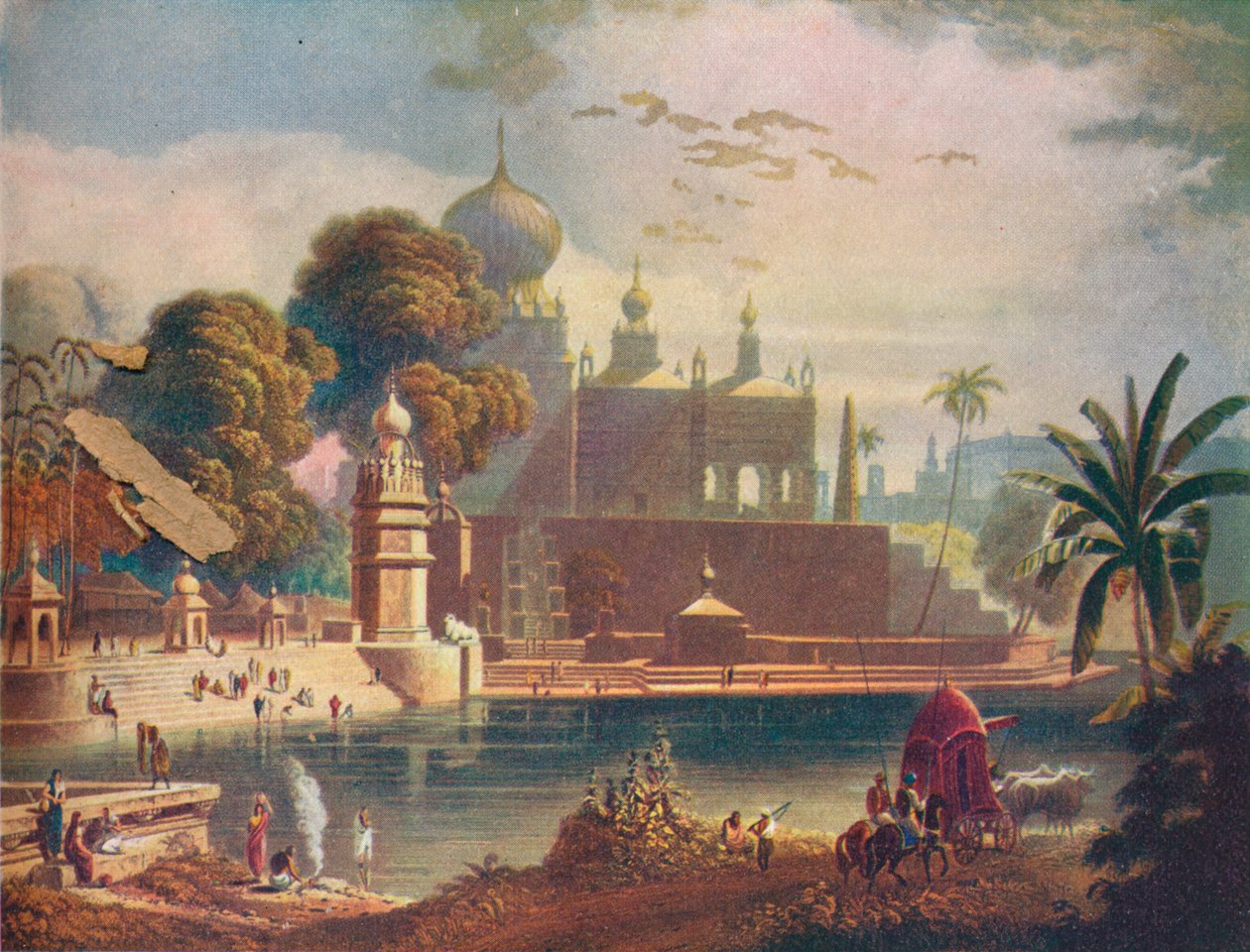 दक्खन, 1908 में पूना के पास, सासुर के मंदिरों और मस्जिदों का दृश्य द्वारा अज्ञात