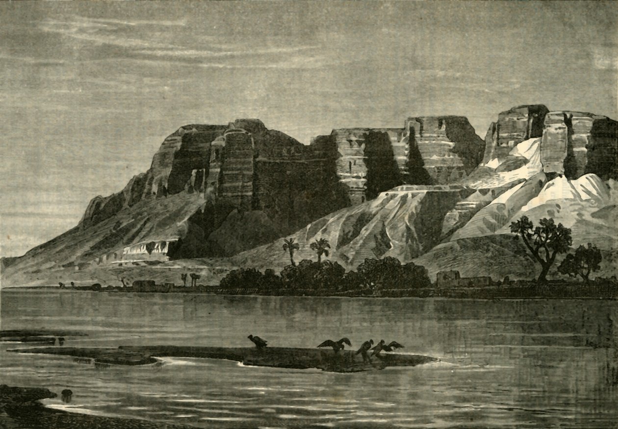 नील नदी पर देखें, 1890। द्वारा अज्ञात