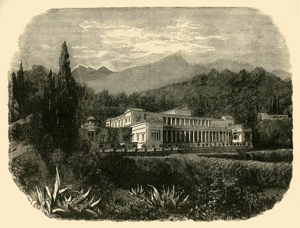 यंगर प्लिनी का विला, 1890। द्वारा अज्ञात