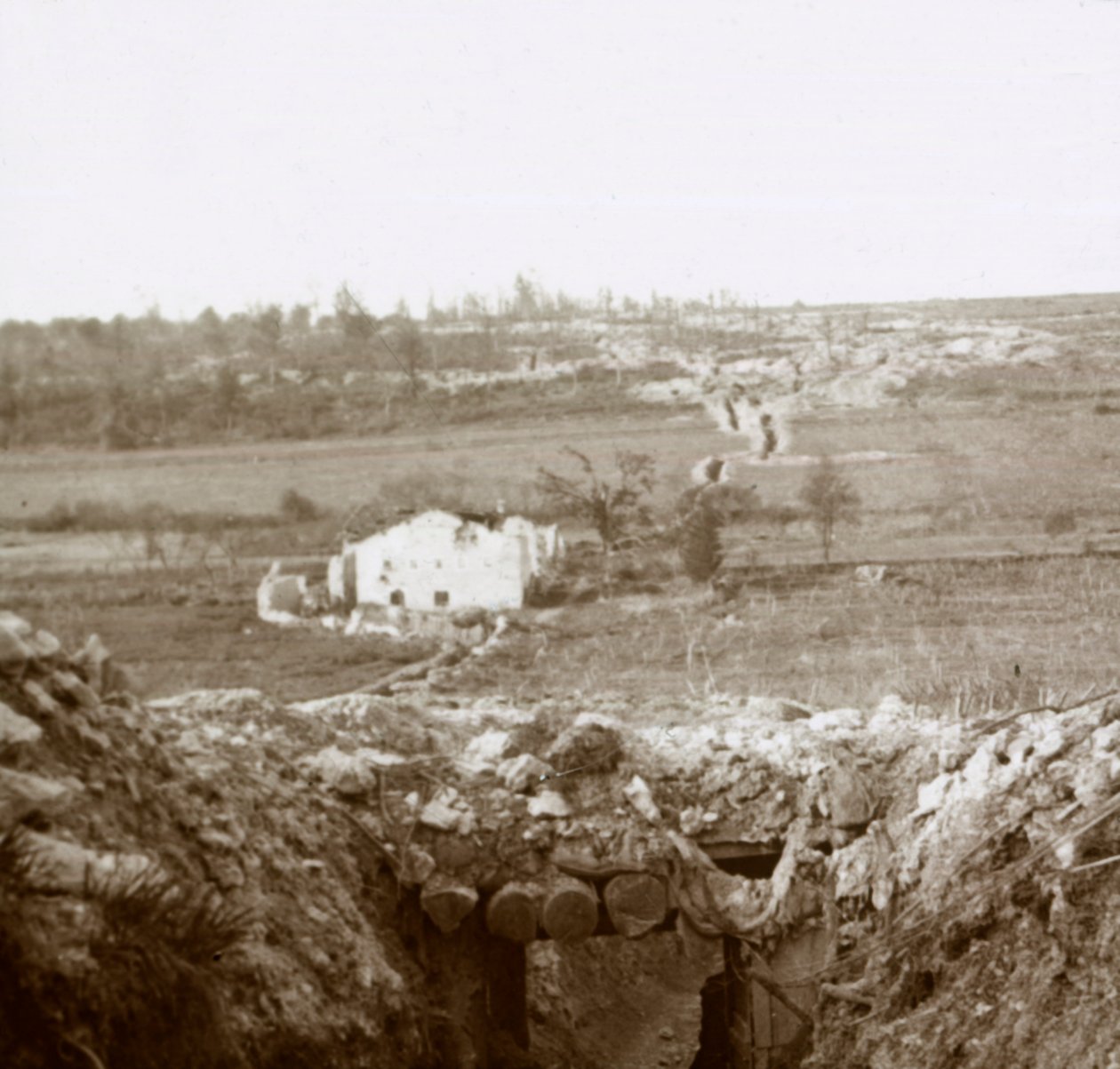 दम्लौप का गाँव, उत्तरी फ्रांस, c1914-c1918 द्वारा अज्ञात