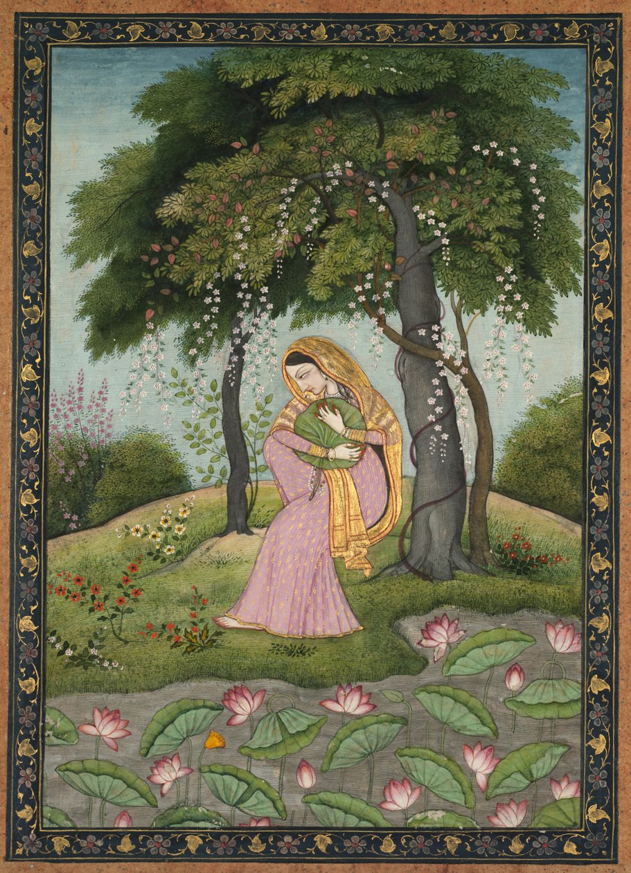 विरहिणी नायिका, लव-फटी हीरोइन, सी। 1800। द्वारा अज्ञात