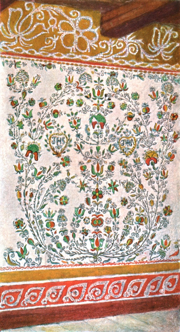 दीवार की सजावट, मोरविया, चेकोस्लोवाकिया, 1928। द्वारा अज्ञात