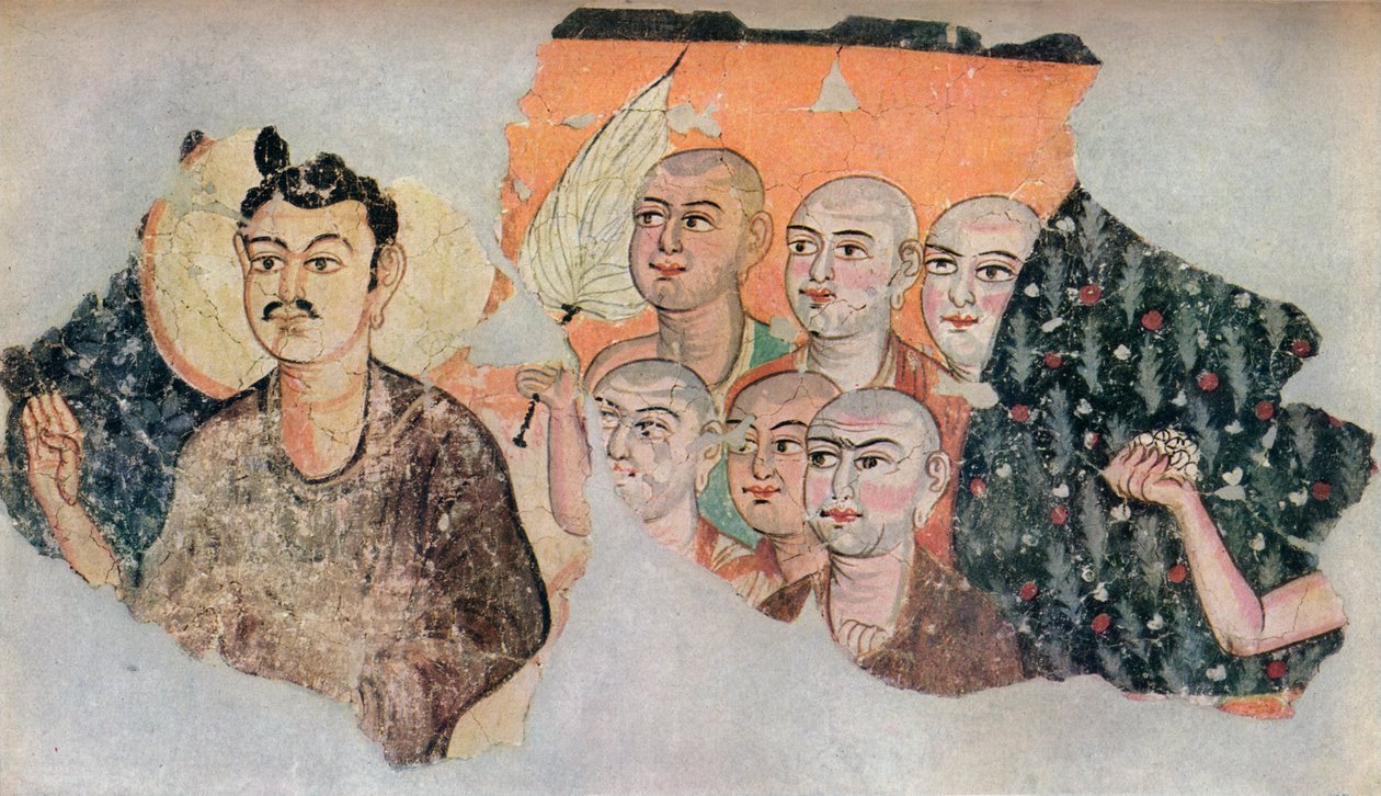 W300ainting Miran, c300 में एक बर्बाद मंदिर से बरामद किया द्वारा अज्ञात