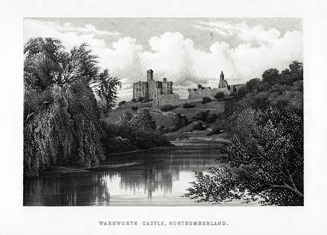वार्कवर्थ कैसल, नॉर्थम्बरलैंड, 1896 द्वारा अज्ञात