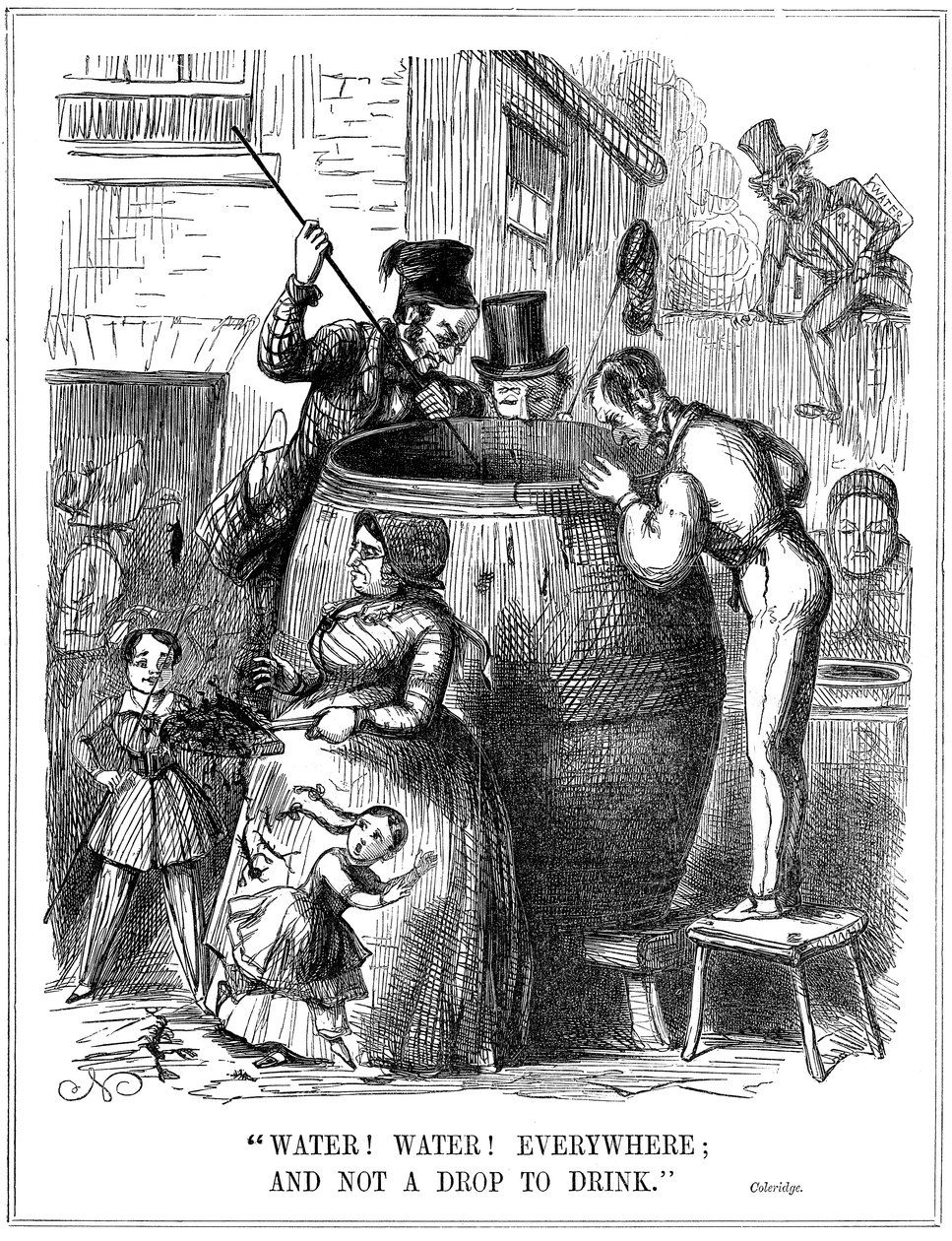 पानी! पानी! हर जगह, और ड्रिंक के लिए ड्रॉप नहीं, 1849 द्वारा अज्ञात