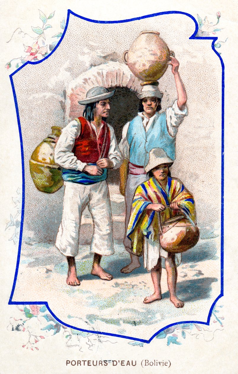 जल वाहक, बोलीविया, 1911 द्वारा अज्ञात