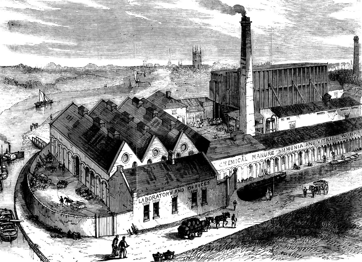 वेब केमिकल फैक्ट्री, डिग्लिस, वोरसेस्टरशायर, c1860 द्वारा अज्ञात