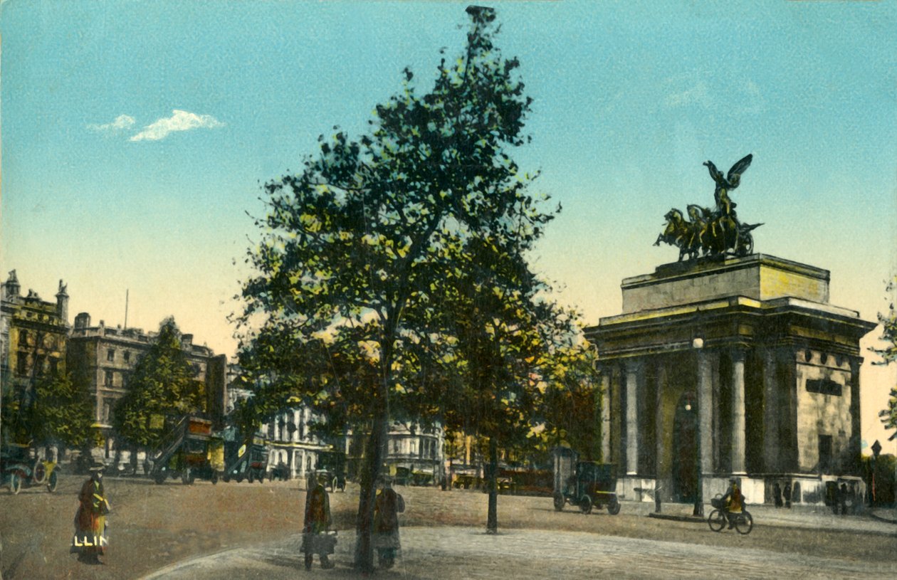 वेलिंगटन आर्क, ग्रीन पार्क, लंदन में प्रवेश, c1915। द्वारा अज्ञात