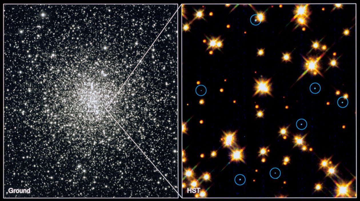 ग्लोबुलर क्लस्टर M4H बॉन्ड STSCI में सफेद बौने सितारे द्वारा अज्ञात