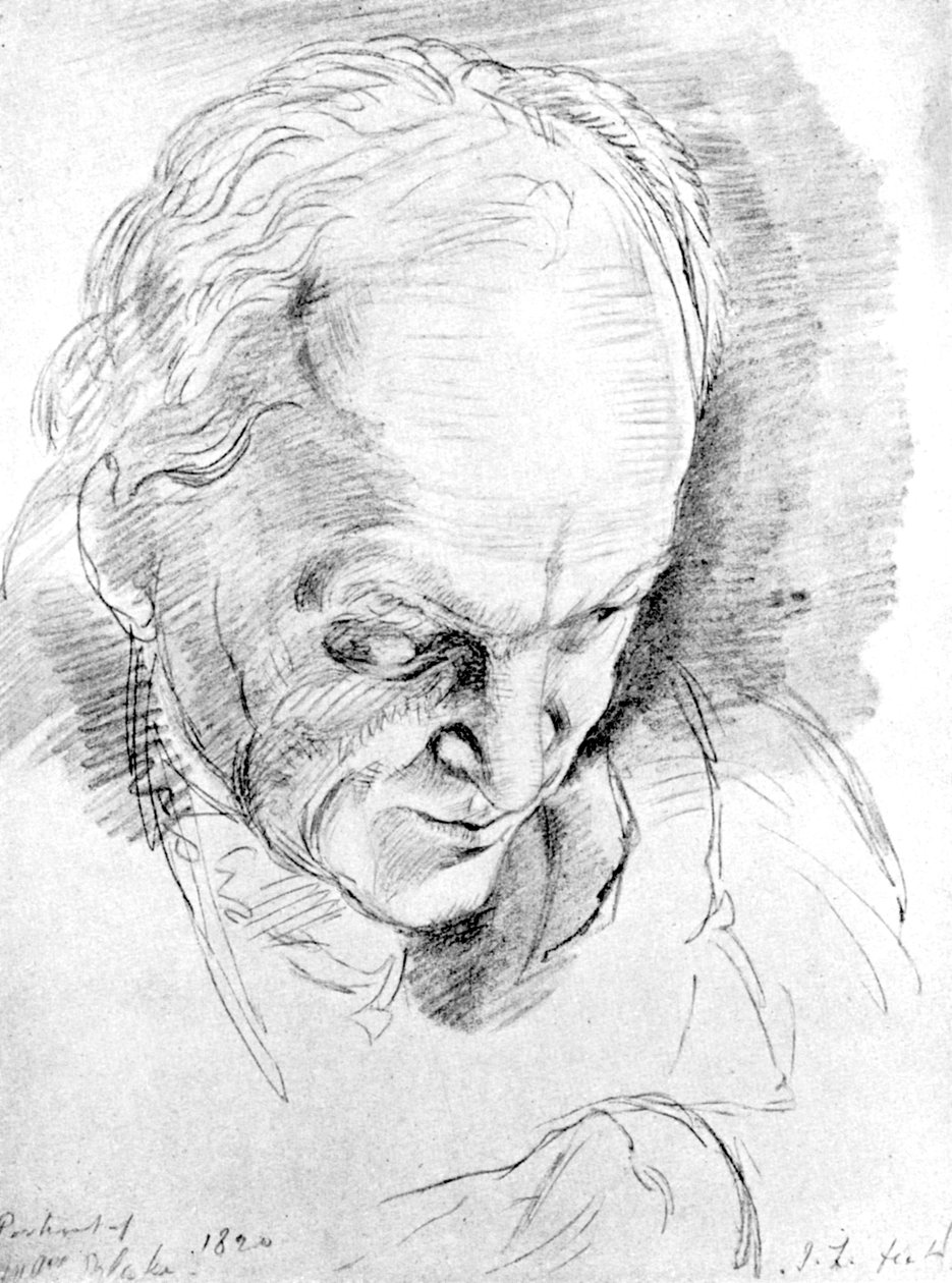 विलियम ब्लेक 1757-1827, अंग्रेजी रहस्यवादी, कवि, चित्रकार और उत्कीर्णक, 1820 द्वारा अज्ञात