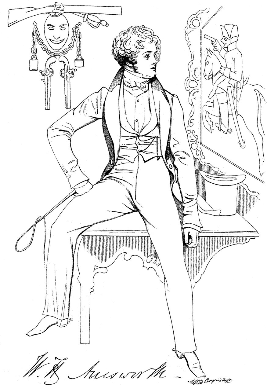 विलियम हैरिसन आइन्सवर्थ 1805-1882, अंग्रेजी ऐतिहासिक उपन्यासकार, c1835 द्वारा अज्ञात