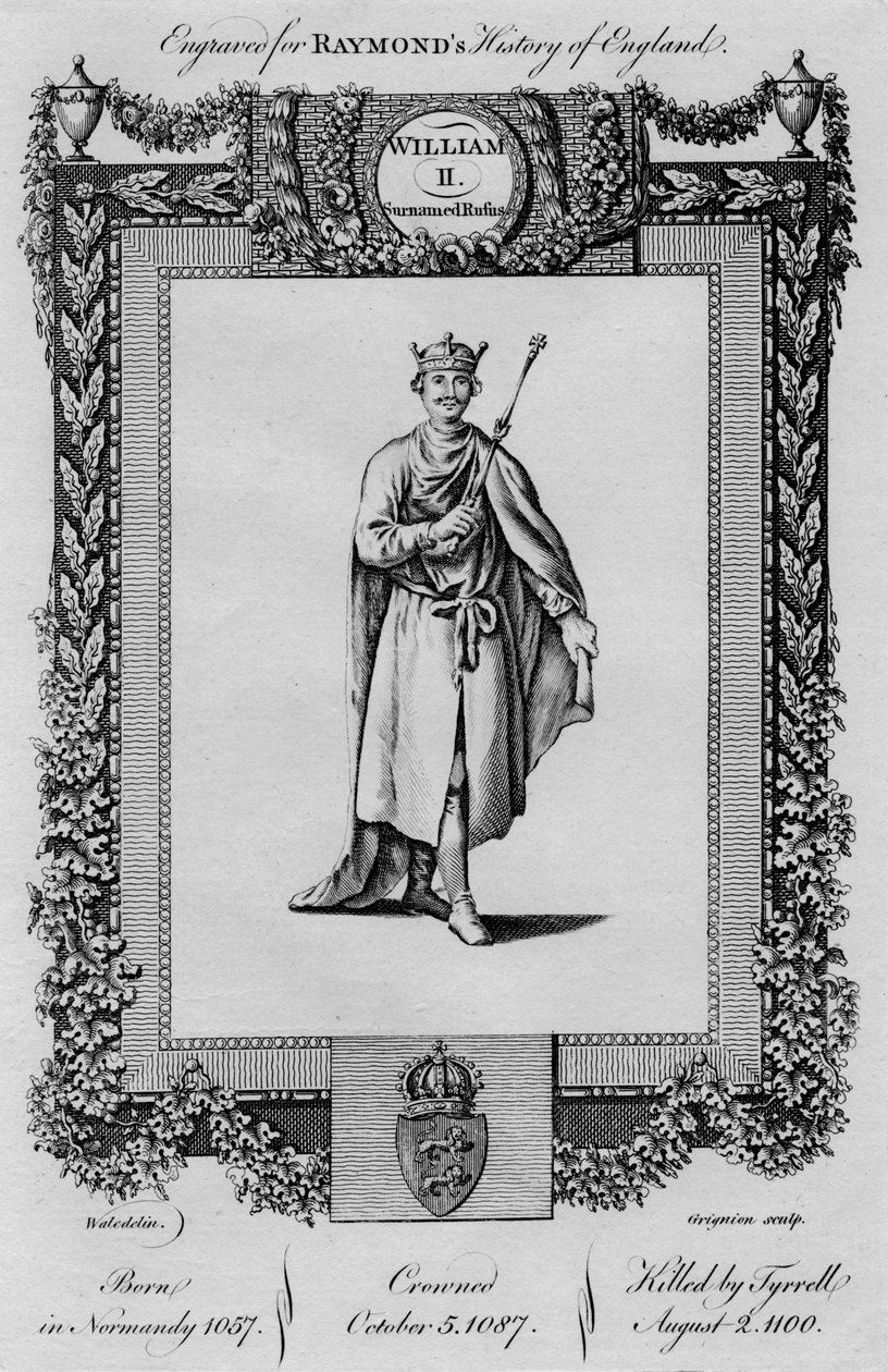 विलियम द्वितीय। सरनेम रुफस, c1787 द्वारा अज्ञात