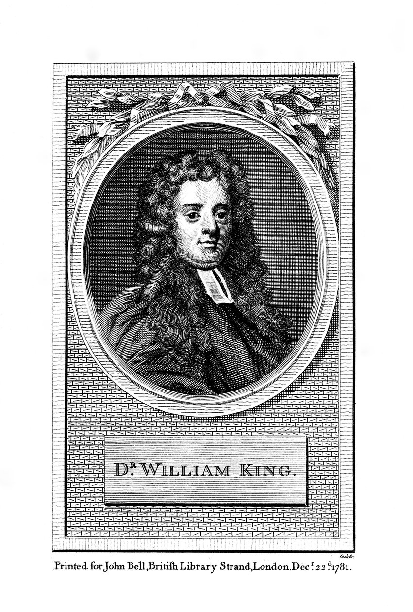 विलियम किंग, अंग्रेजी कवि, 1781 द्वारा अज्ञात