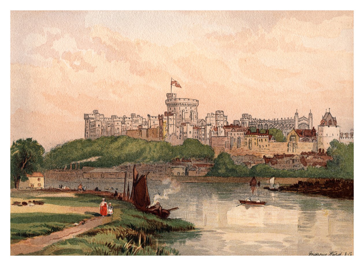 विंडसर कैसल, 1880 द्वारा अज्ञात