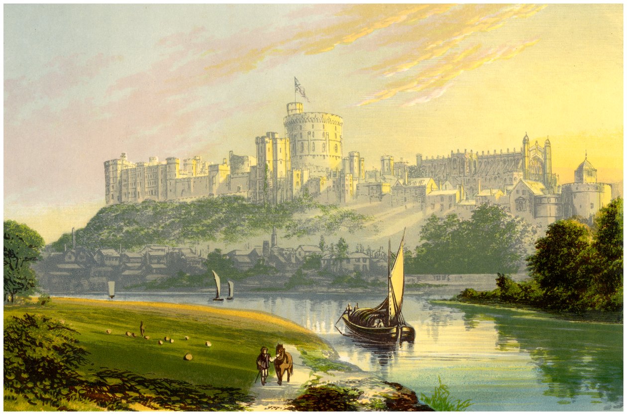 विंडसर कैसल, बर्कशायर, शाही निवास, c1880 द्वारा अज्ञात