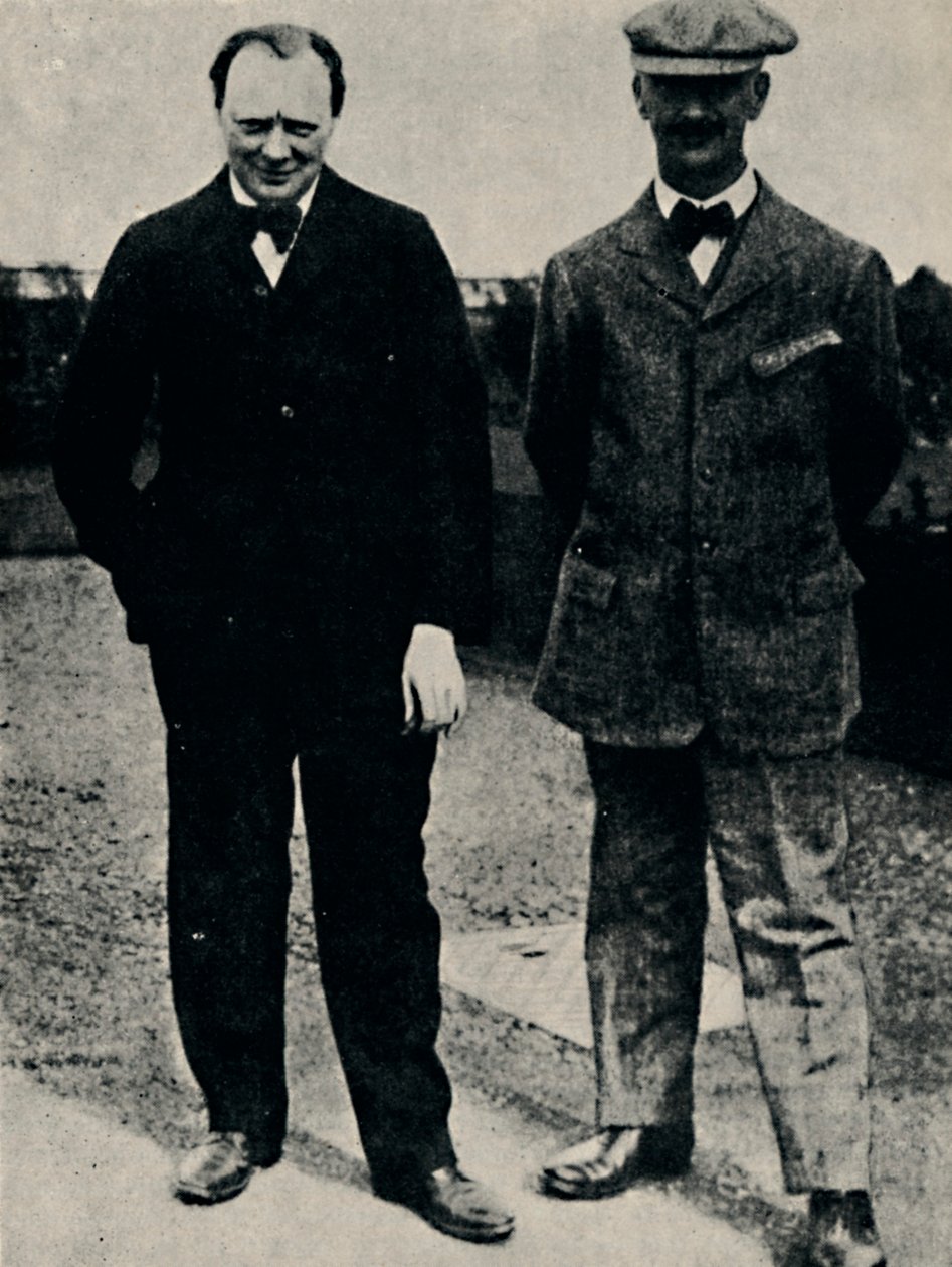 विंस्टन चर्चिल और जॉर्ज लैम्बर्ट, 1912, 1945। द्वारा अज्ञात