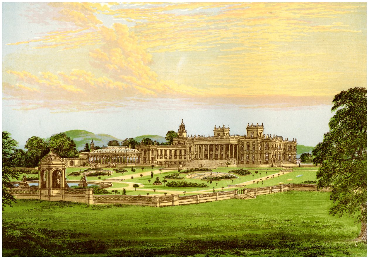 विटली कोर्ट, वोरसेस्टरशायर, अर्ल ऑफ डुडले का घर, c1880 द्वारा अज्ञात