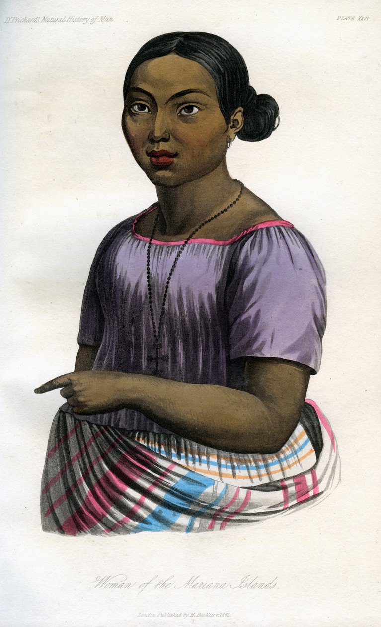 1848 में मारियाना द्वीप की महिला द्वारा अज्ञात