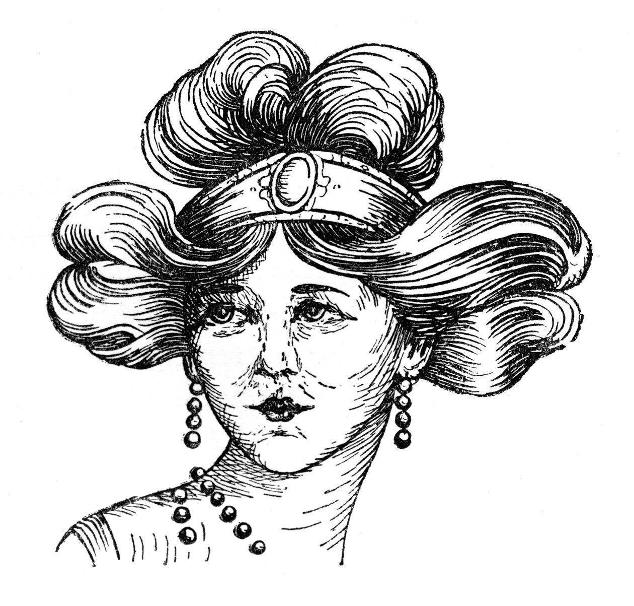 महिला केश, 1910 द्वारा अज्ञात