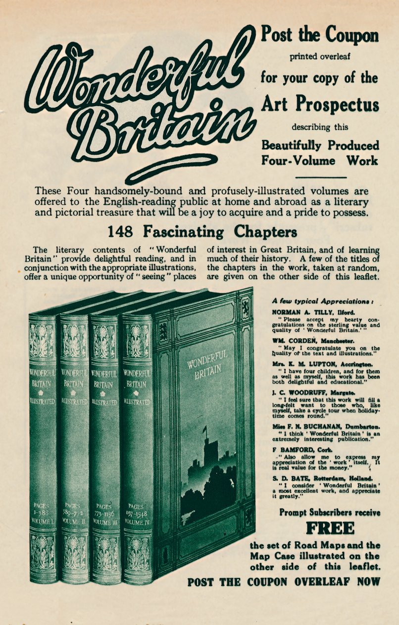 अद्भुत ब्रिटेन पुस्तक विज्ञापन, 1935 द्वारा अज्ञात