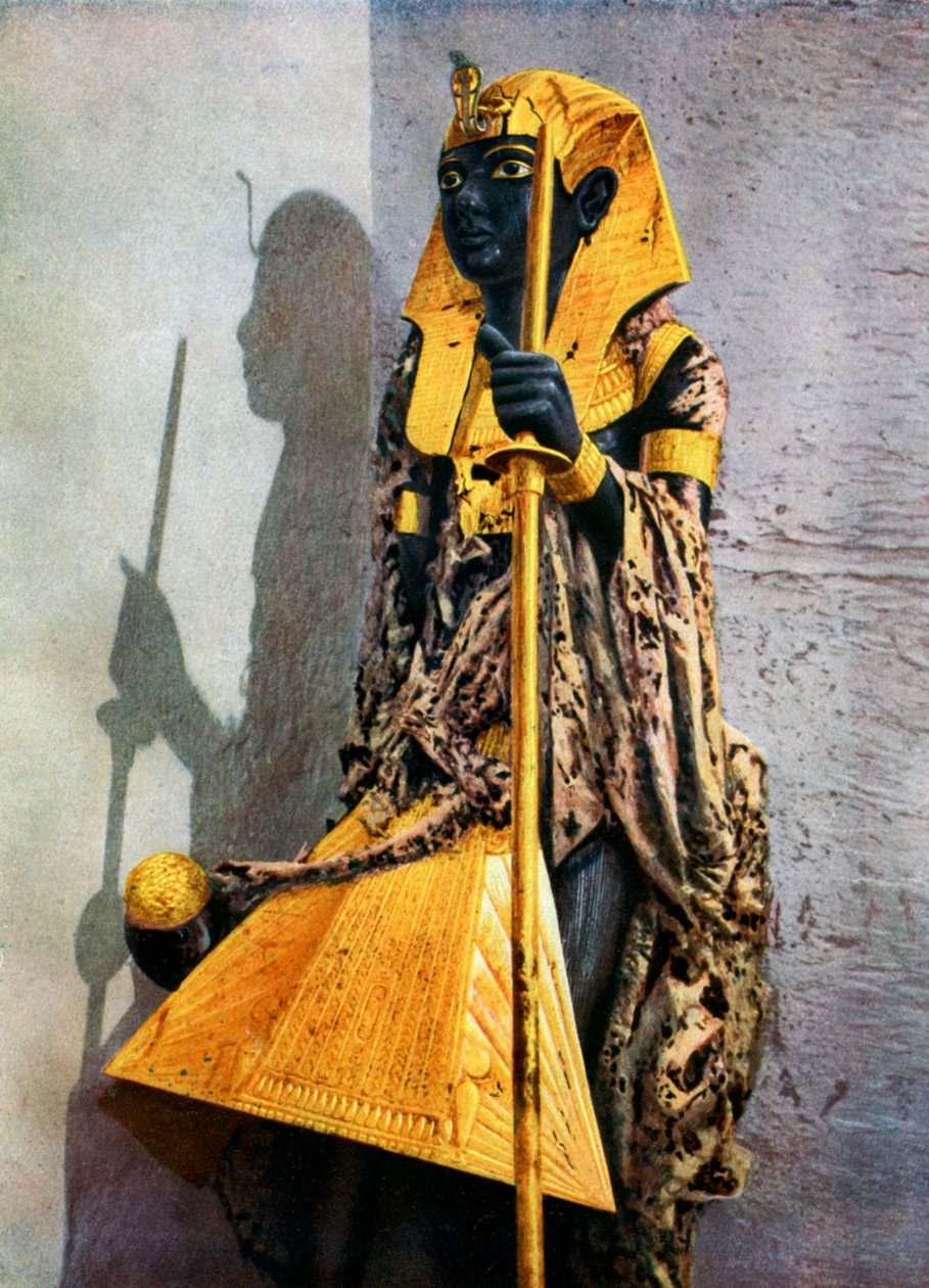 तूतनखामुन, मिस्र की लकड़ी की मूर्ति, 1933-1934 द्वारा अज्ञात