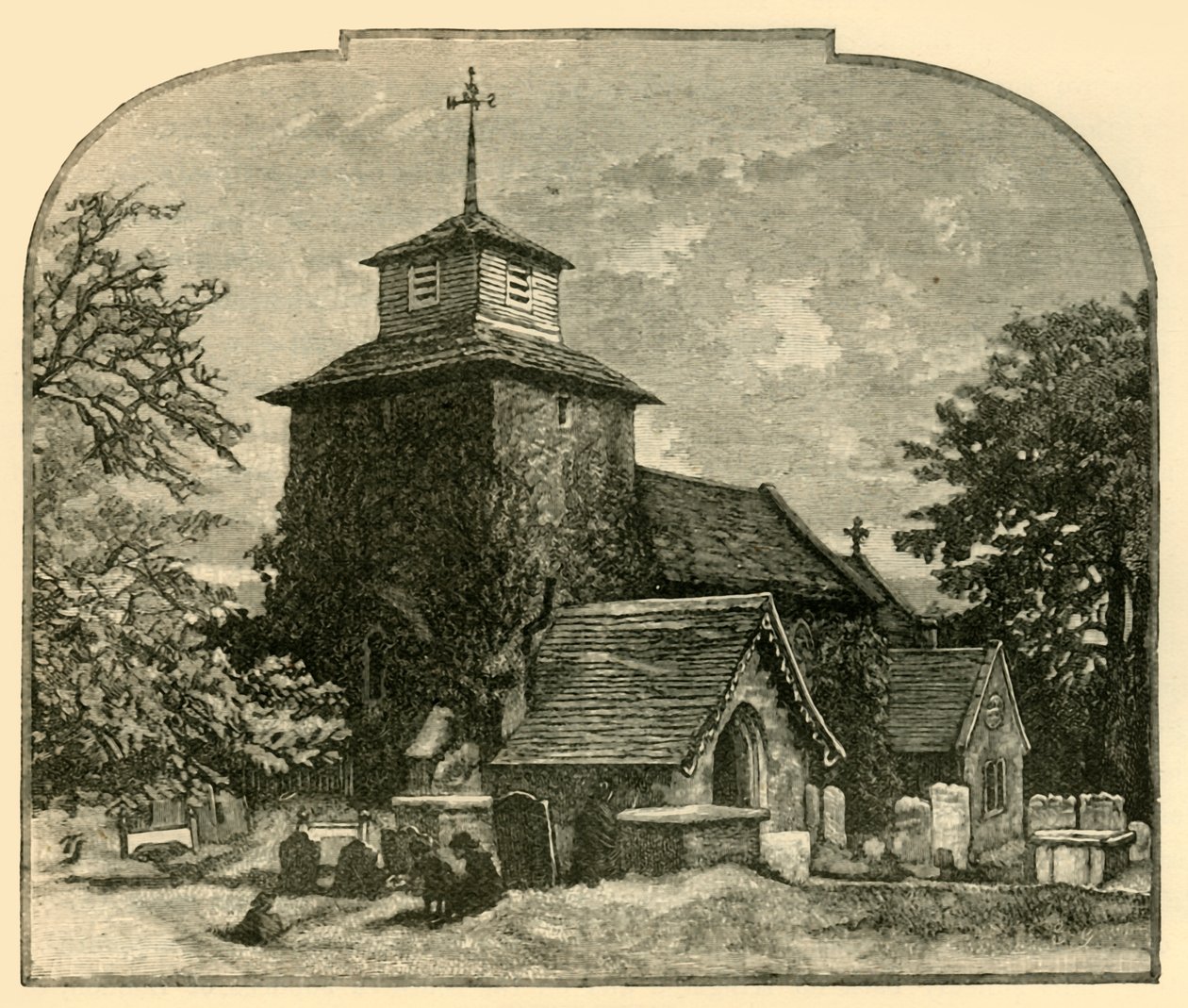 वूटन चर्च, 1898। द्वारा अज्ञात