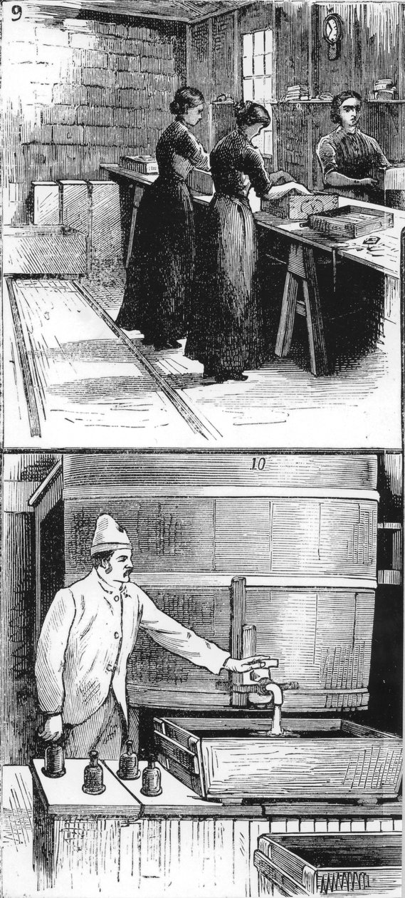 नोबेल एक्सप्लोसिव्स कंपनी लिमिटेड, एर्डियर, आयरशायर, 1884 में श्रमिक द्वारा अज्ञात