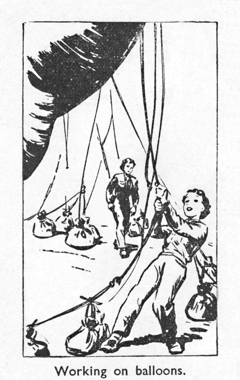 1940 में गुब्बारे पर काम करना द्वारा अज्ञात