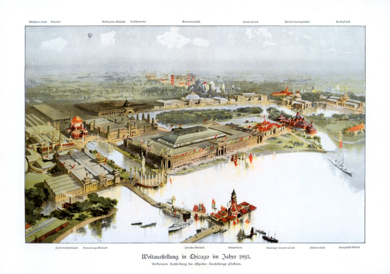 संसारों कोलंबियन प्रदर्शनी 1893, शिकागो संसारों मेला, 1900 द्वारा अज्ञात