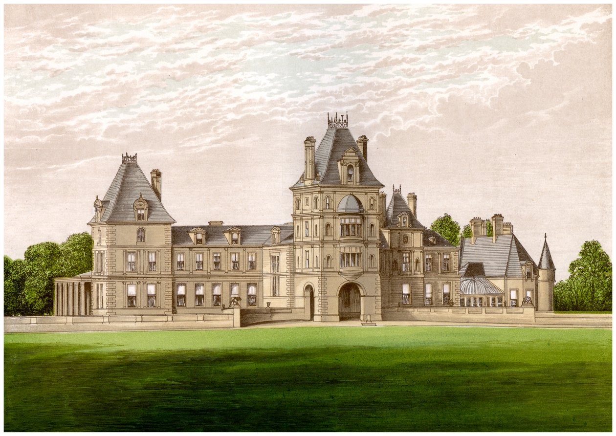 Wynnstay, Denbighshire, वेल्स, Baronet Williams-Wynn का घर, c1880 द्वारा अज्ञात