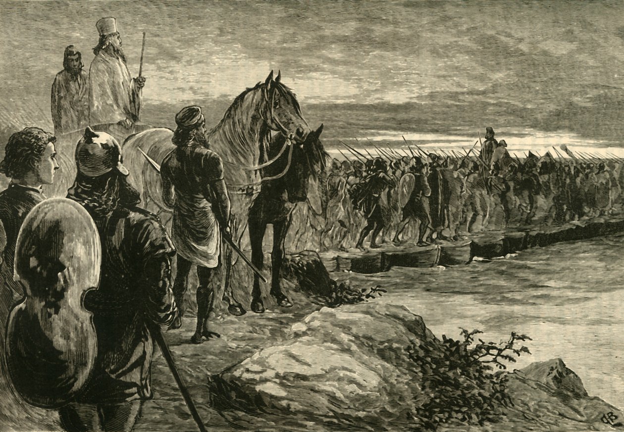 जेरक्स, द हेल्प्सोंट, 1890 को पार करते हुए। द्वारा अज्ञात
