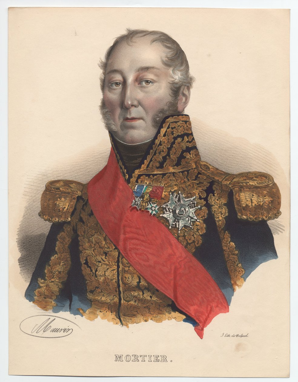 68douard Adolphe मोर्टियर 1768-1835, फ्रांस का मार्शल, 1835 द्वारा अज्ञात