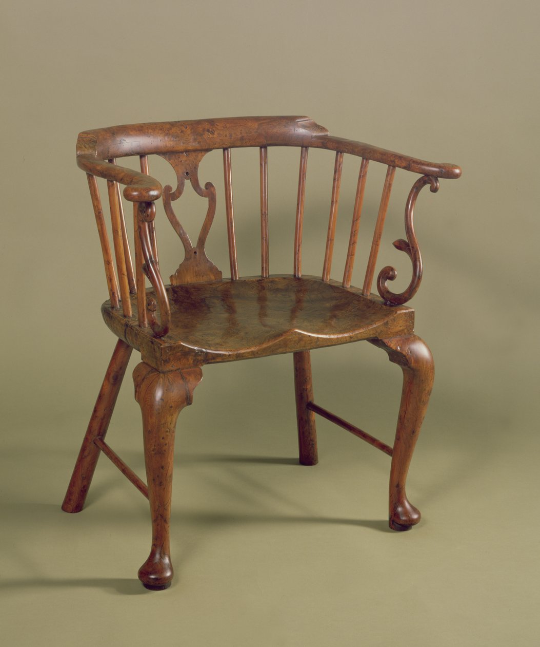 बुर यू और एल्मवुड विंडसर कुर्सी, c.1760 द्वारा अज्ञात अज्ञात