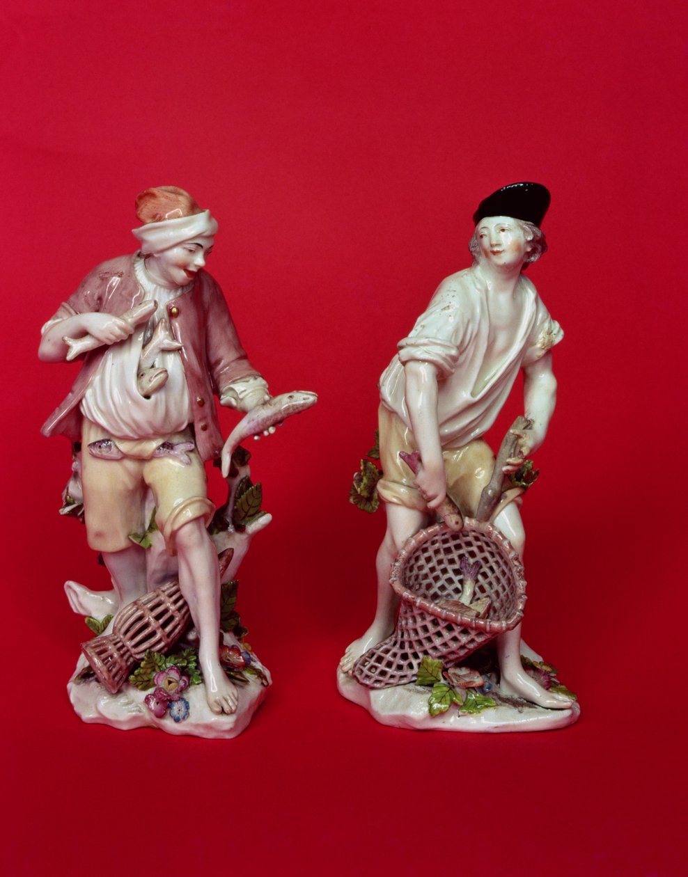 Meissen मूल c.1755 के बाद शराबी मछुआरों के चेल्सी आंकड़े द्वारा अज्ञात अज्ञात