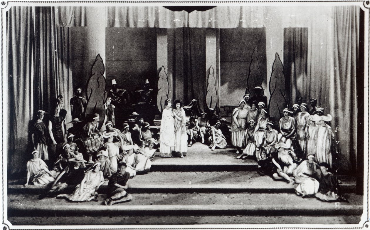 इंग्लैंड के हैंडेल के ओटोरियो सेमेले में पहला चरण प्रदर्शन। 1925 द्वारा अज्ञात अज्ञात